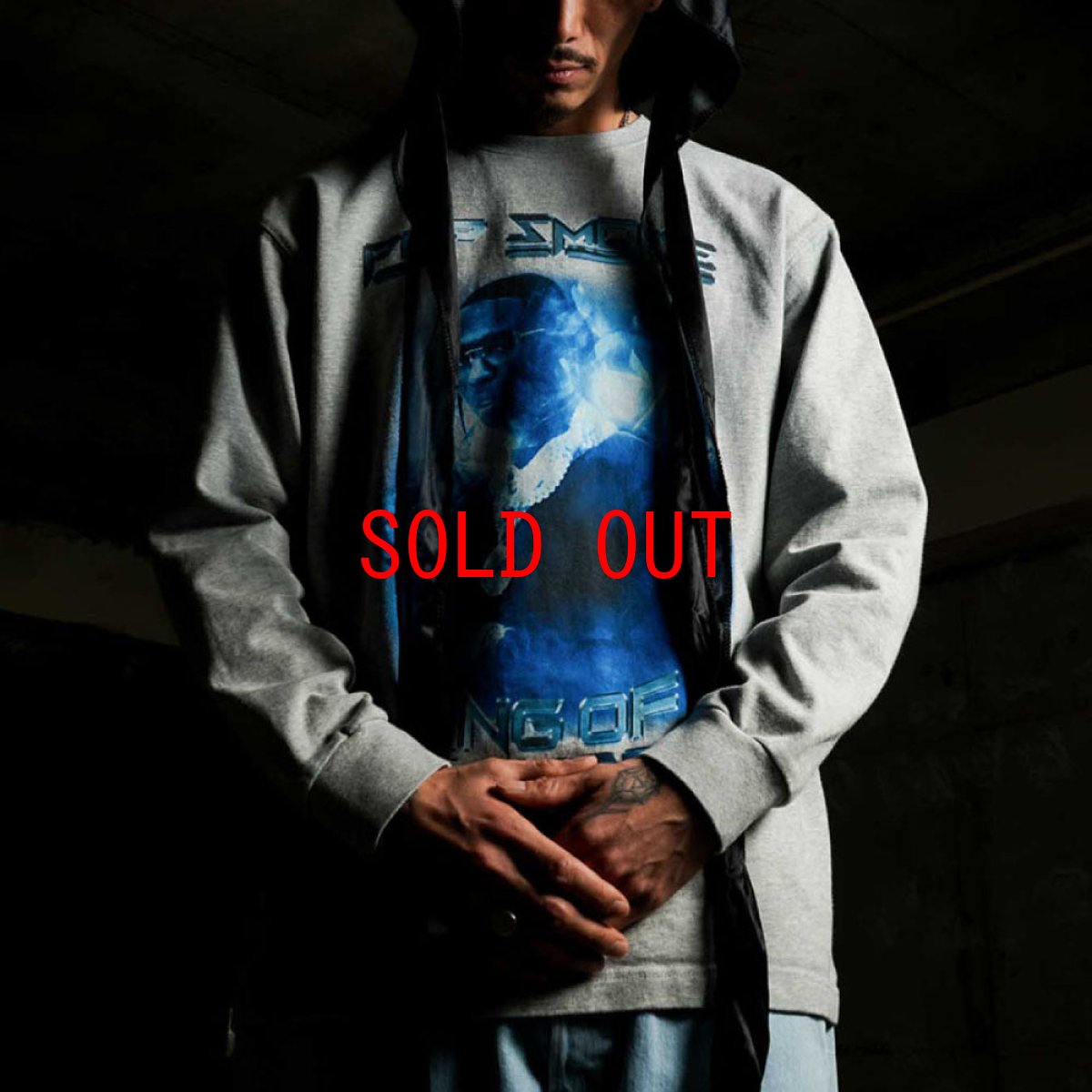 画像11: × Pop Smoke × S45 Woo L/S Tee ポップ・スモーク 長袖 Tシャツ Grey (11)