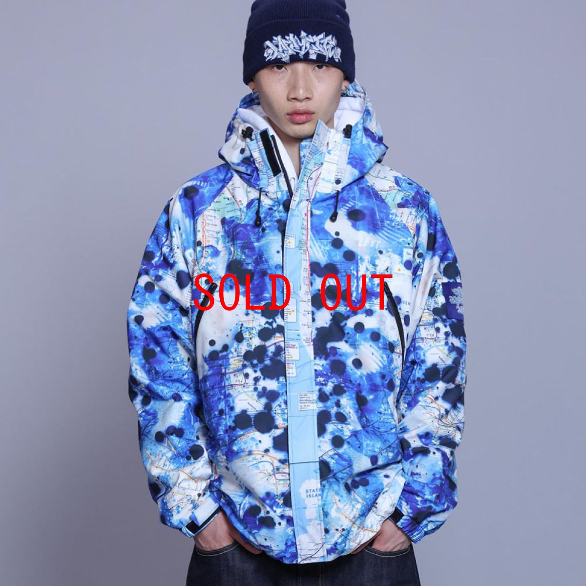 画像4: × Stash Subway Map 3Layer Nylon Jacket スタッシュ サブウェイ ナイロン ジャケット (4)