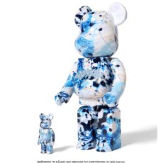 画像3: × Stash BE@RBRICK 100% ＆ 400% 2体セット Blue スタッシュ ベアブリック ブルー (3)