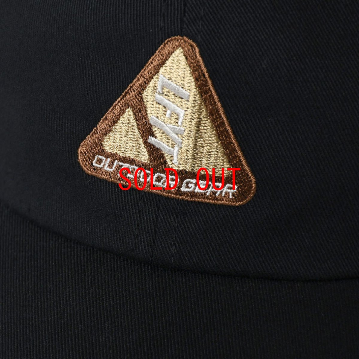 画像6: OUTDOOR LOGO DAD HAT ボール キャップ Black (6)