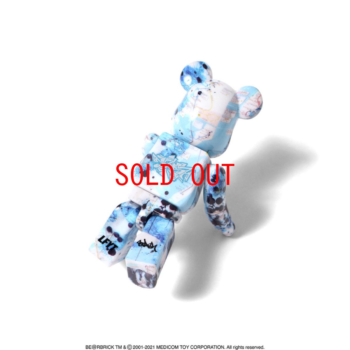 画像15: × Stash BE@RBRICK 100% ＆ 400% 2体セット Blue スタッシュ ベアブリック ブルー (15)