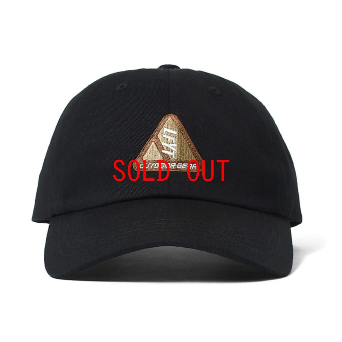 画像3: OUTDOOR LOGO DAD HAT ボール キャップ Black (3)