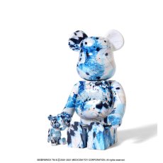 画像10: × Stash BE@RBRICK 100% ＆ 400% 2体セット Blue スタッシュ ベアブリック ブルー (10)