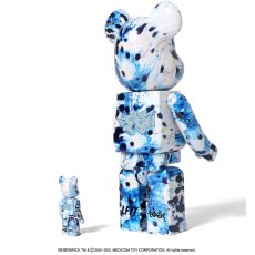 画像7: × Stash BE@RBRICK 100% ＆ 400% 2体セット Blue スタッシュ ベアブリック ブルー (7)