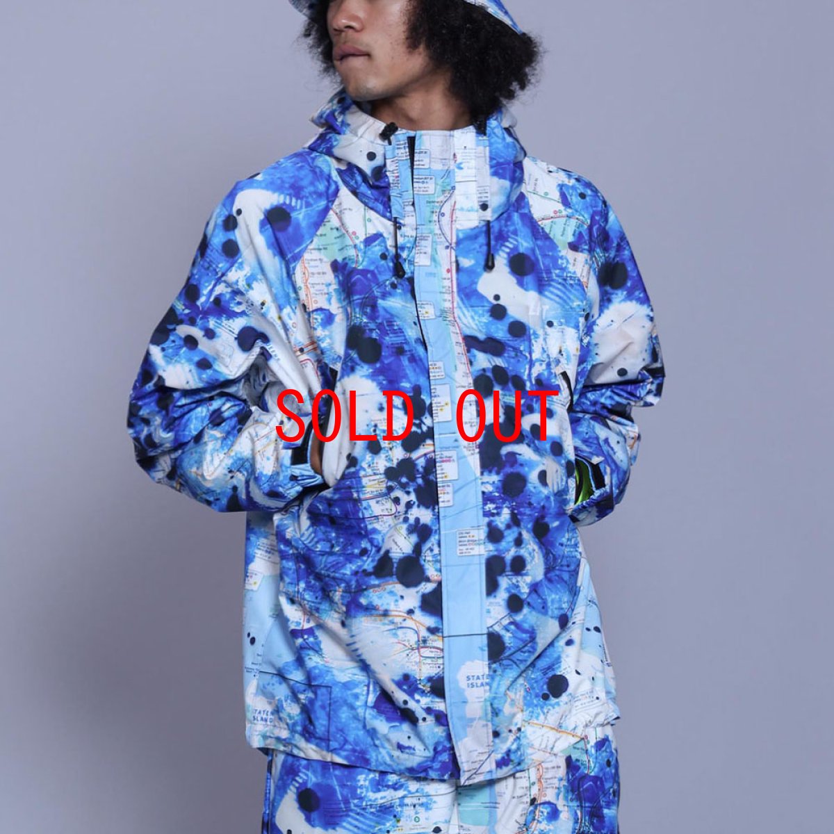 画像9: × Stash Subway Map 3Layer Nylon Jacket スタッシュ サブウェイ ナイロン ジャケット (9)