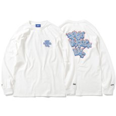 画像1: × Stash Piece L/S Tee スタッシュ 長袖 Tシャツ White (1)