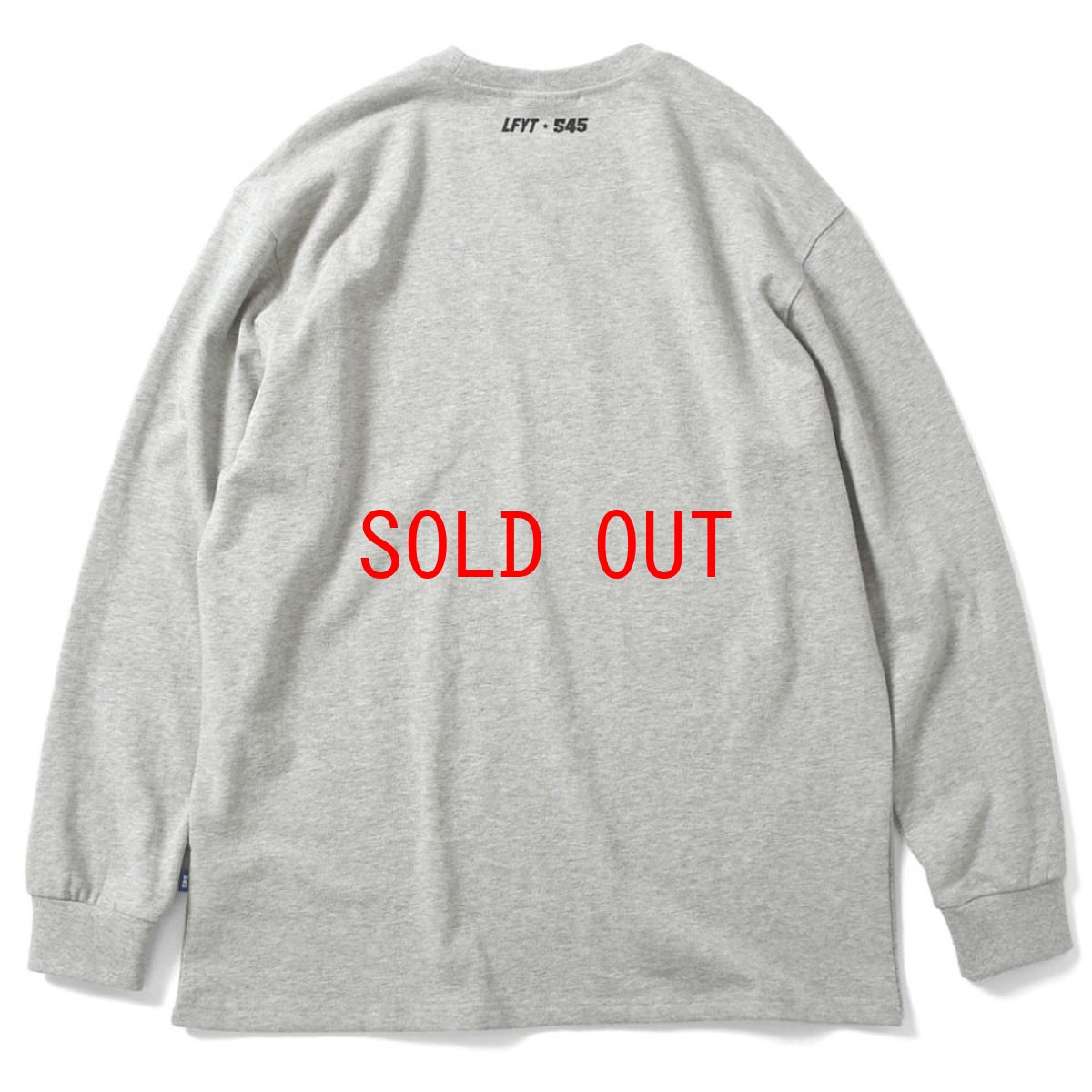 画像3: × Pop Smoke × S45 Woo L/S Tee ポップ・スモーク 長袖 Tシャツ Grey (3)
