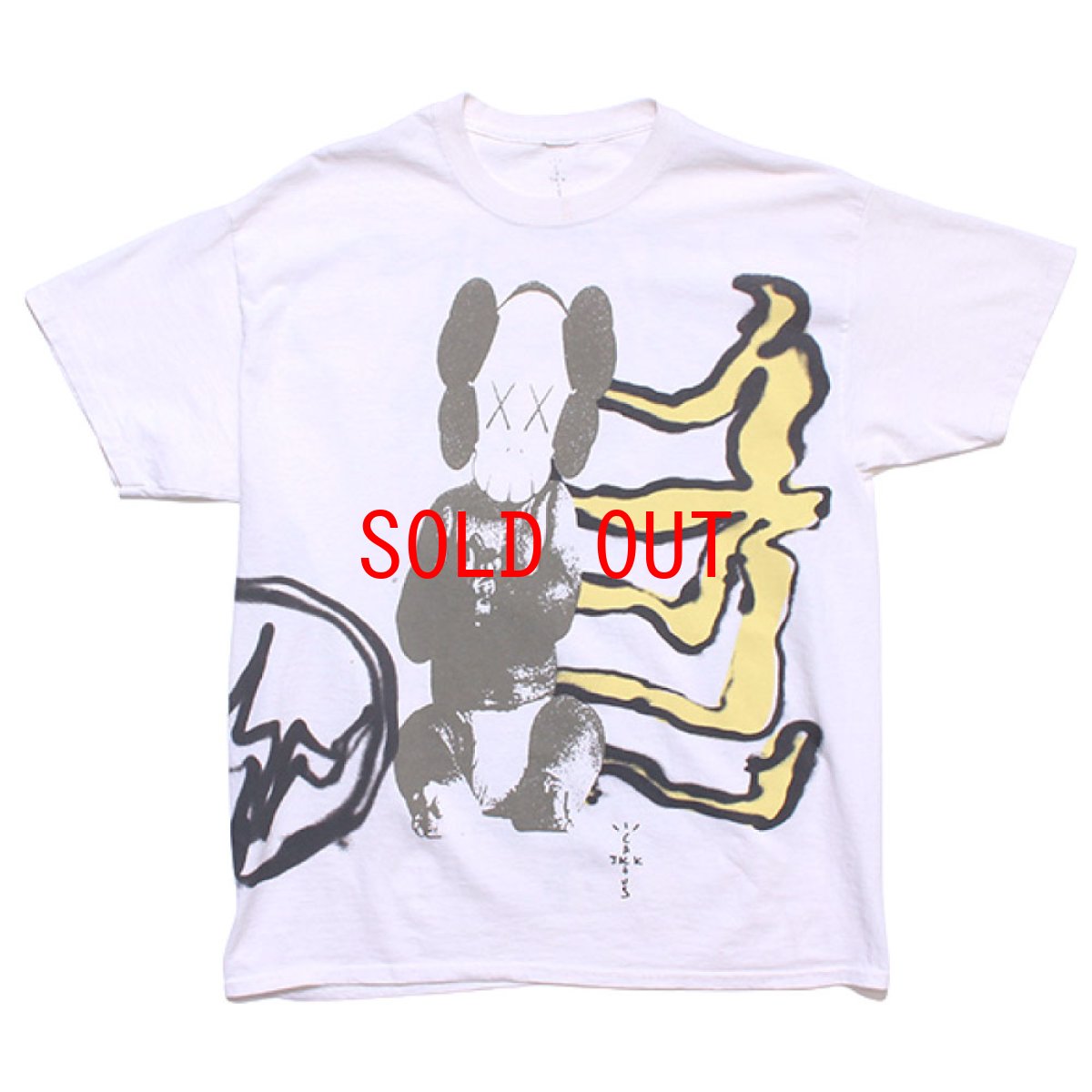 画像1: × Fragment Design × Kaws S/S Tee フラグメント カウズ 半袖 Tシャツ トラヴィス スコット 刺繍 White by Travis Scott (1)