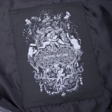 画像11: Filigree Striped Chore Jacket ストライプ ジャケット シャツ Black Grey (11)