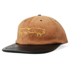 画像2: Drip Corduroy Strapback Cap ドリップ コーデュロイ ストラップバック キャップ ロゴ 帽子 (2)