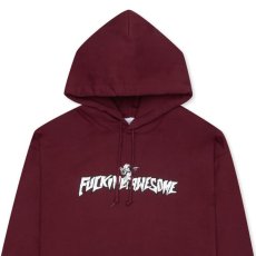 画像4: Filigree Sweat Hoodie ロゴ スウェット フーディー パーカー Maroon  (4)