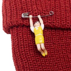 画像5: Hanging Girl Cuff Beanie ロゴ ビーニー ニット キャップ 帽子 Rust Red Royal Blue (5)