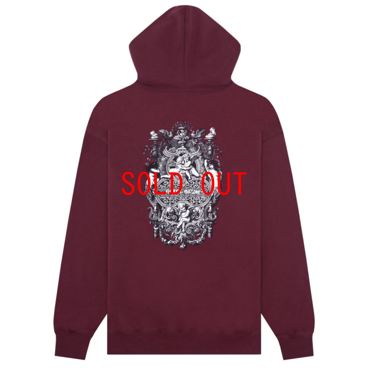 画像3: Filigree Sweat Hoodie ロゴ スウェット フーディー パーカー Maroon  (3)