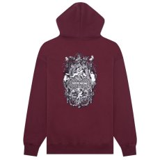 画像3: Filigree Sweat Hoodie ロゴ スウェット フーディー パーカー Maroon  (3)