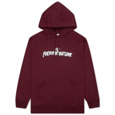 画像2: Filigree Sweat Hoodie ロゴ スウェット フーディー パーカー Maroon  (2)