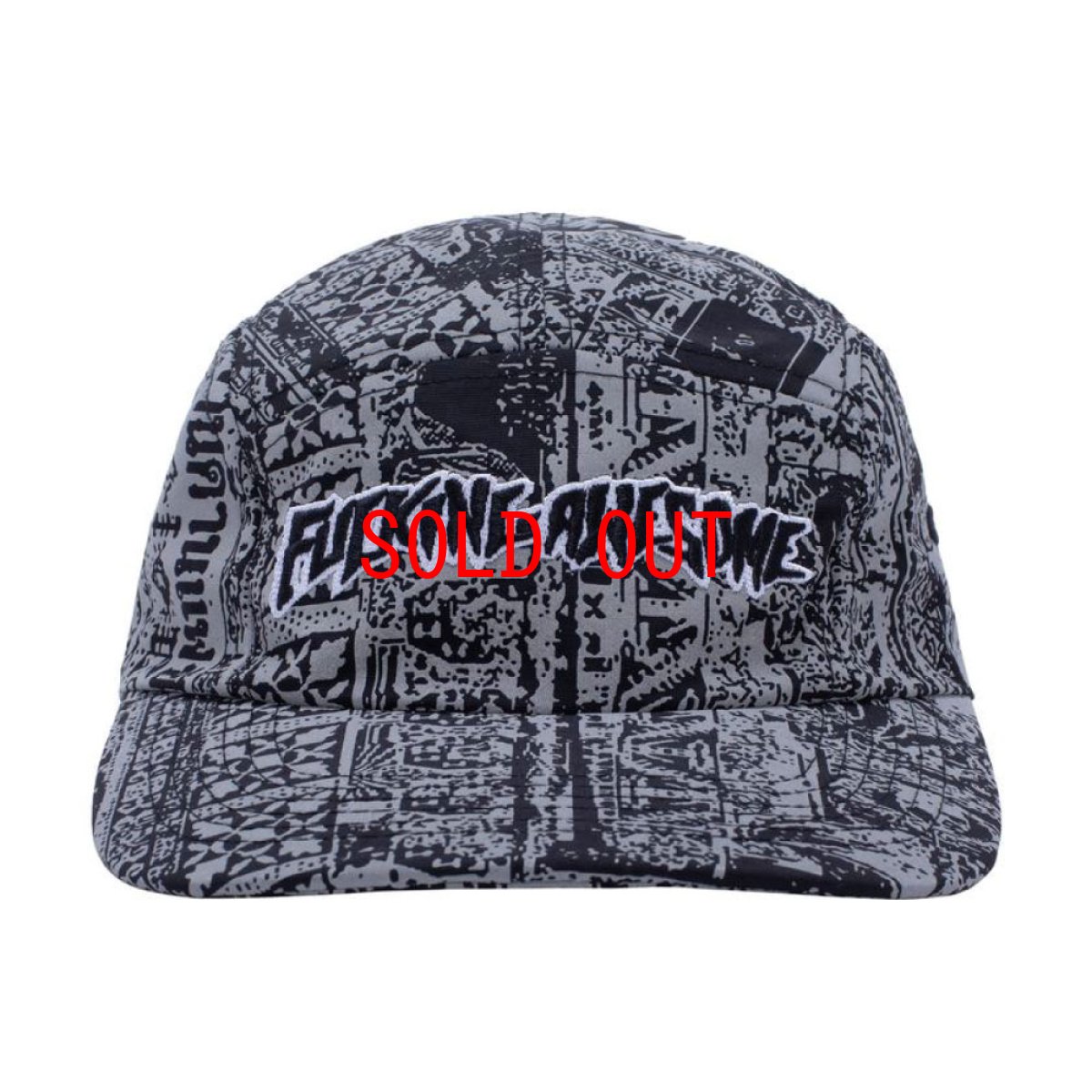 画像4: Acupuncture Volley Strapback Cap ストラップバック パネル ジェット キャップ ロゴ リフレクティブ 帽子 3M / Black Black/White (4)