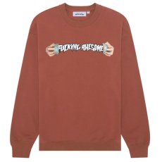 画像1: World Cup Crewneck Sweat Shirt クルーネック スウェット シャツ Burnt Orange Brown (1)