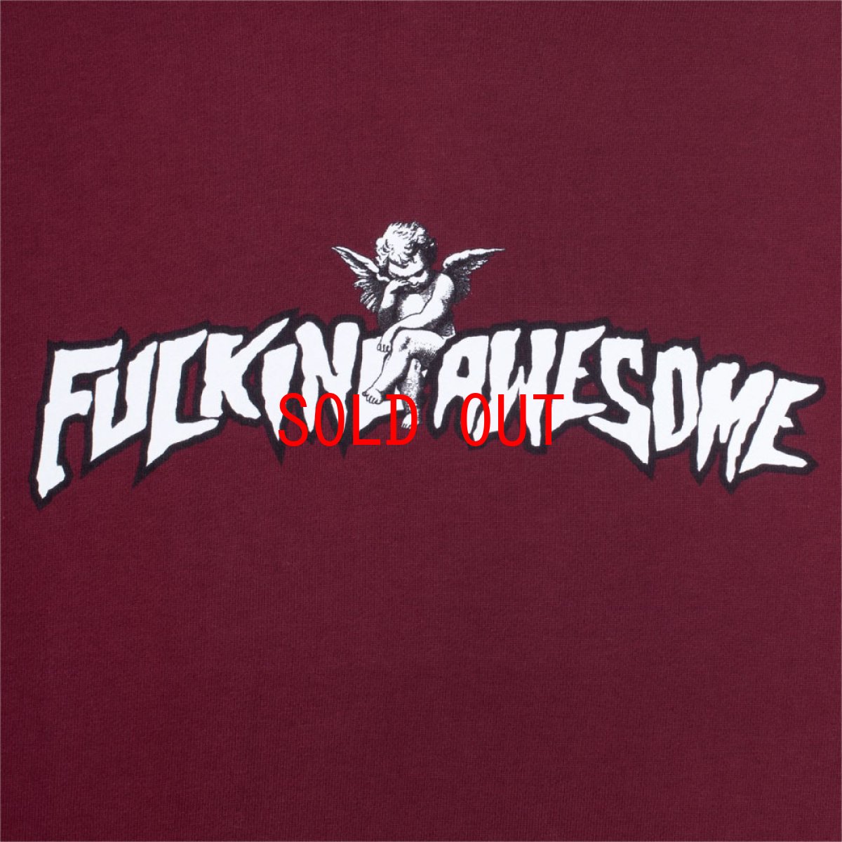 画像7: Filigree Sweat Hoodie ロゴ スウェット フーディー パーカー Maroon  (7)