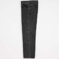 画像8: Double Knee Jean Denim Pants ダブルニー デニム パンツ Washed Black (8)