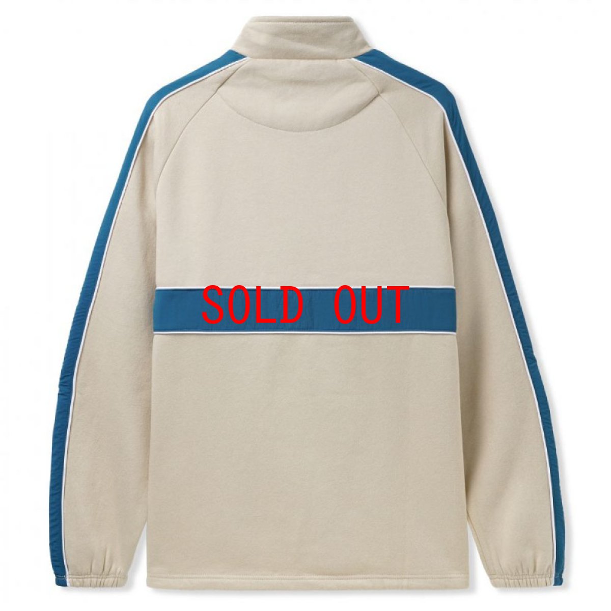 画像2: Motion 1/4 Zip Pullover Sweat Shirt モーション ハーフジップ プルオーバー スウェット シャツ Sand Beige (2)