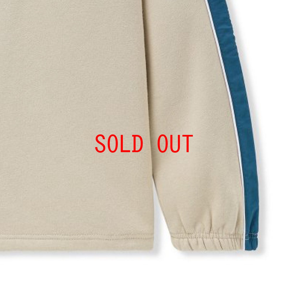 画像4: Motion 1/4 Zip Pullover Sweat Shirt モーション ハーフジップ プルオーバー スウェット シャツ Sand Beige (4)