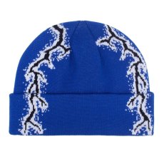 画像3: Lightning Beanies Acrylic Knit Cap ライトニング ビーニー ニット キャップ 帽子 Black Blue (3)