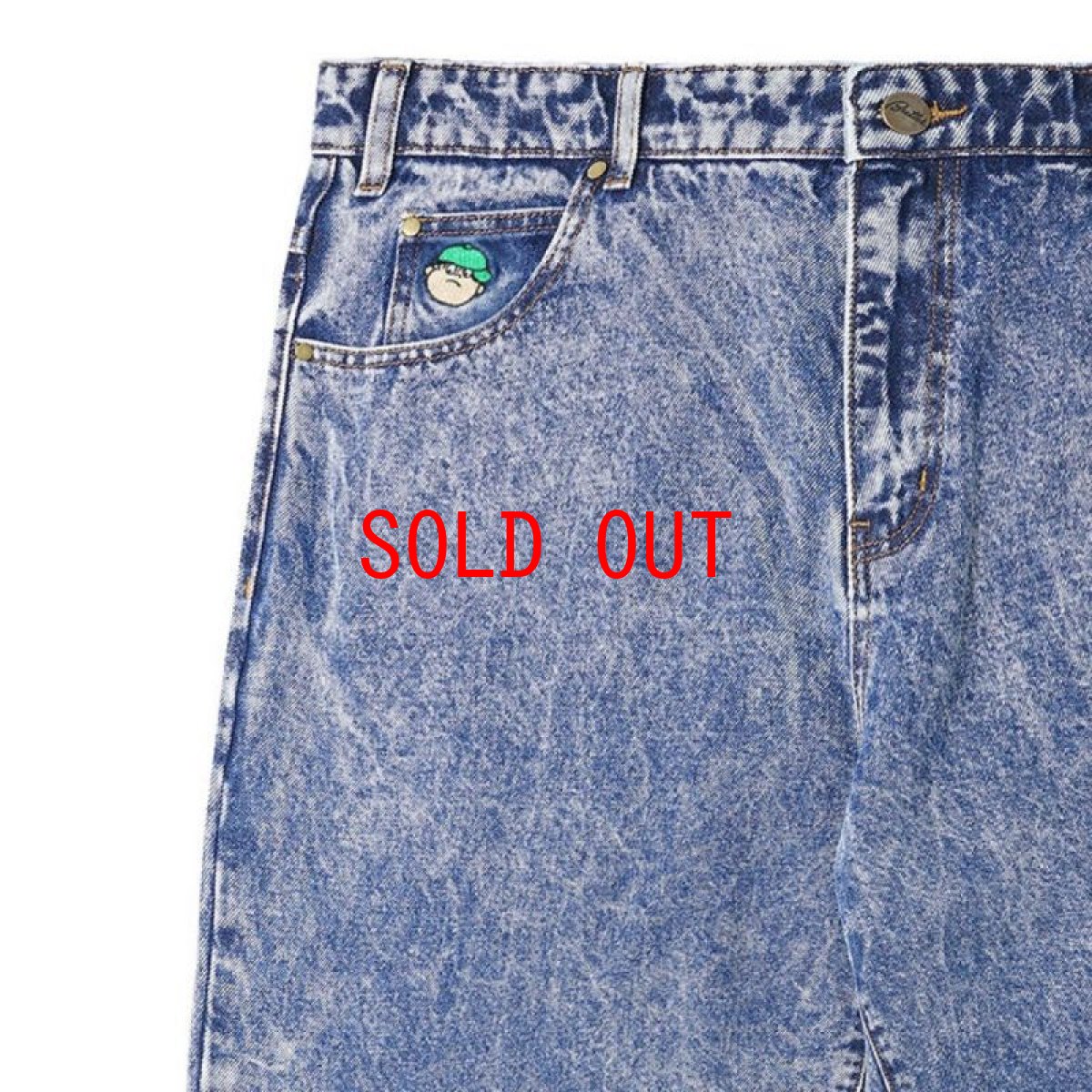 画像5: Santosuosso Denim Pants ケミカル デニム ワーク パンツ Acid Wash (5)