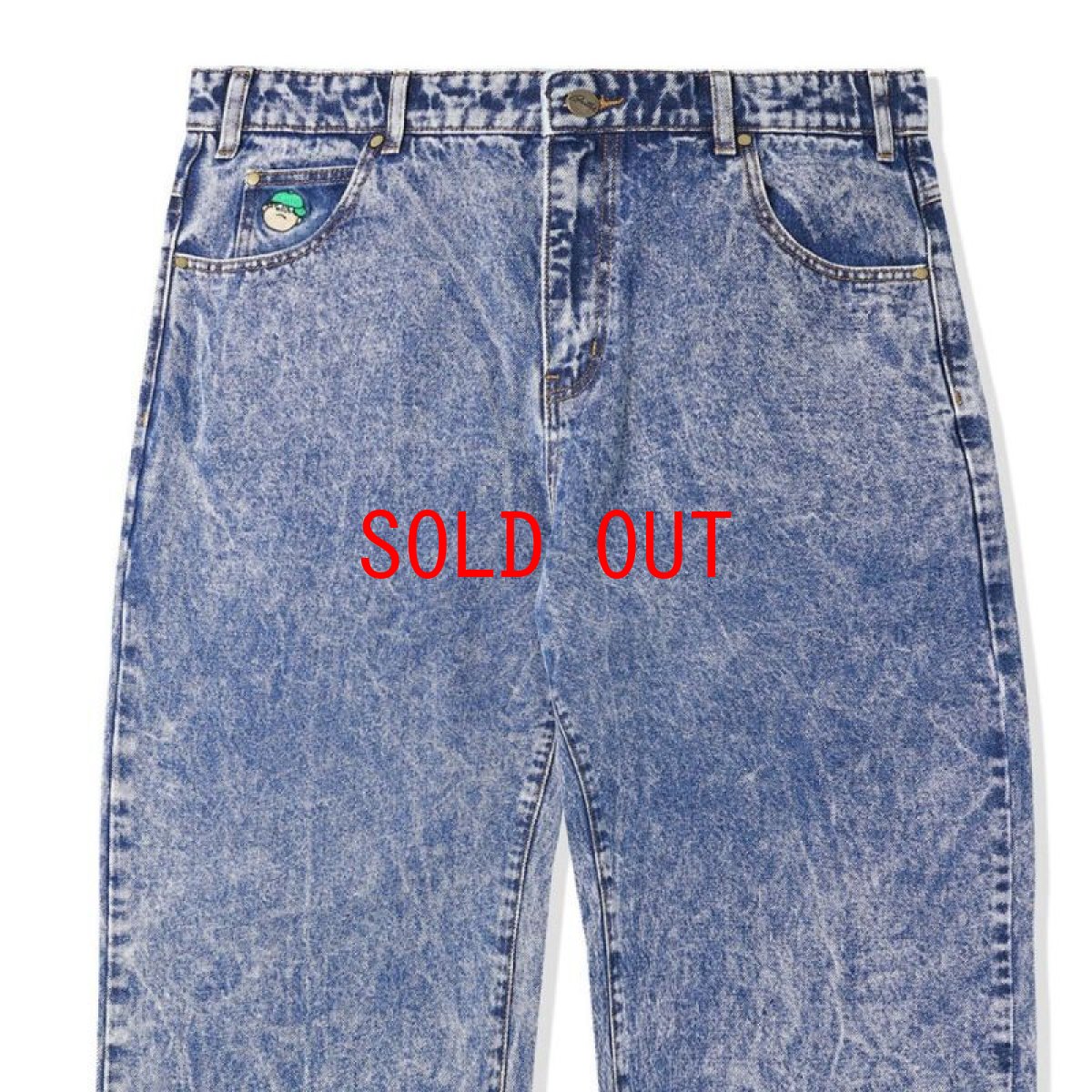 画像7: Santosuosso Denim Pants ケミカル デニム ワーク パンツ Acid Wash (7)