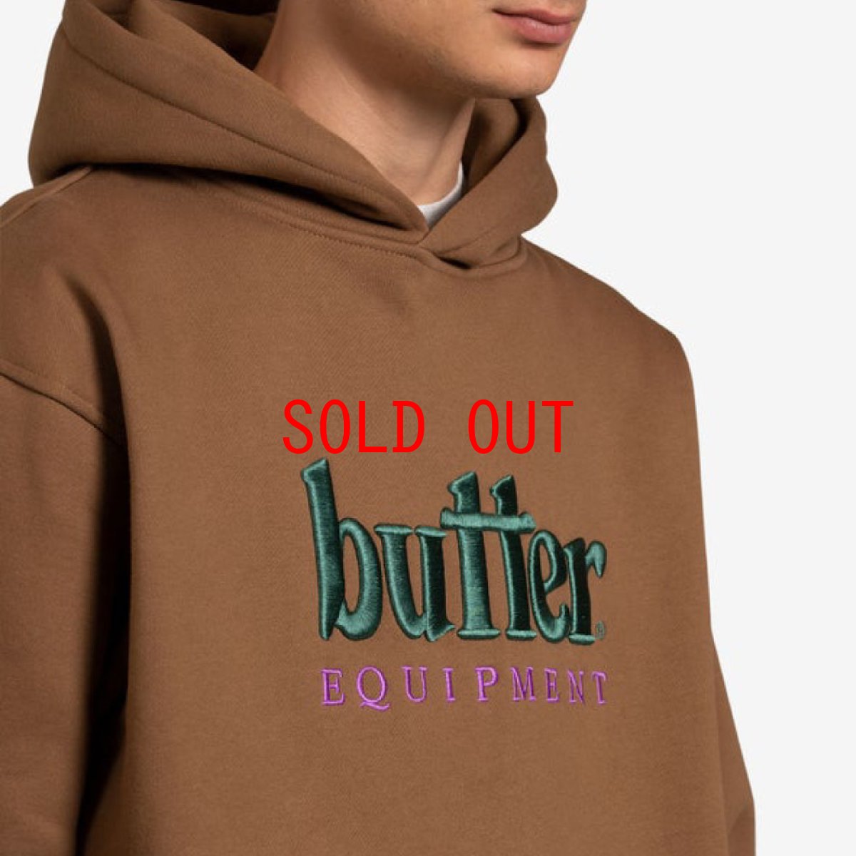 画像3: Equipment Embroidered Logo Pullover Sweat Hoodie ロゴ スウェット プルオーバー フーディー Brown (3)