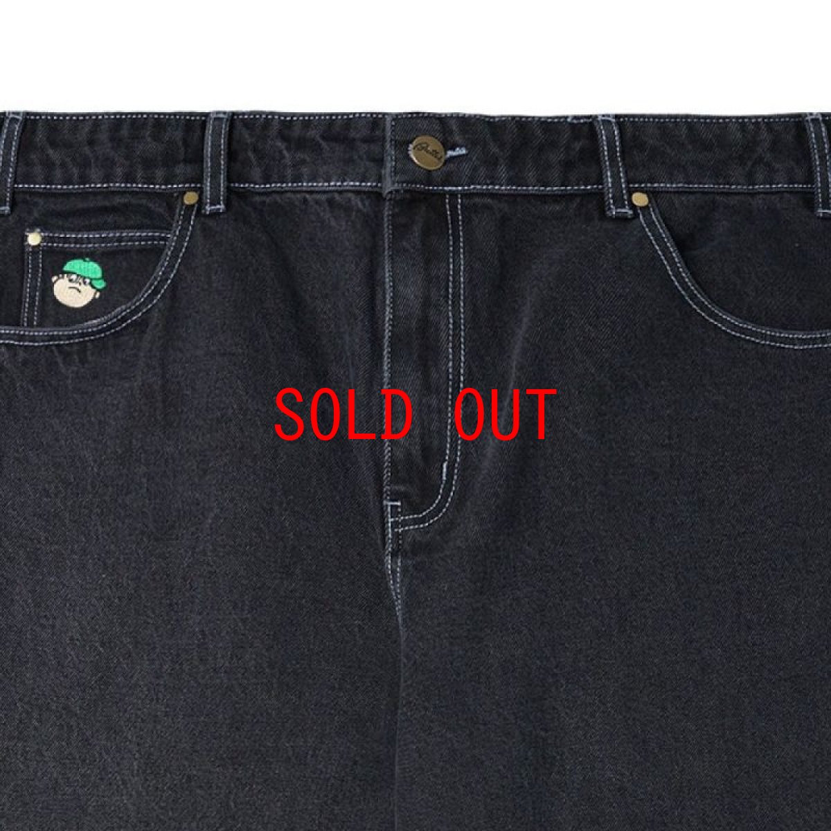 画像9: Santosuosso Denim Pants デニム ワーク パンツ Washed Black (9)