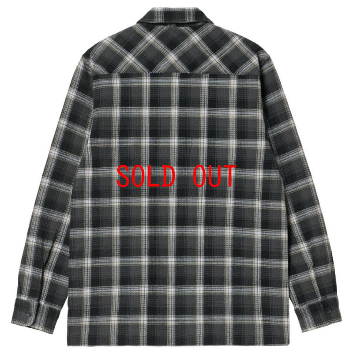 画像2: Hepner Check L/S Shirt 長袖 ワッフル チェック シャツ ロングスリーブ Hepner Ch Blacksmith (2)