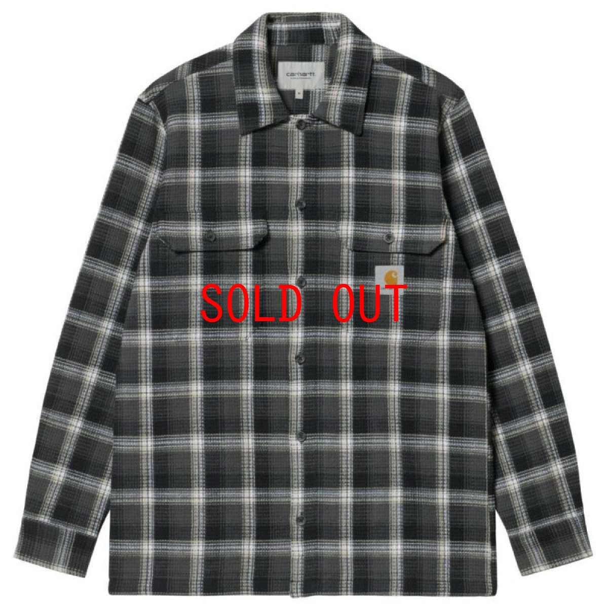 画像1: Hepner Check L/S Shirt 長袖 ワッフル チェック シャツ ロングスリーブ Hepner Ch Blacksmith (1)