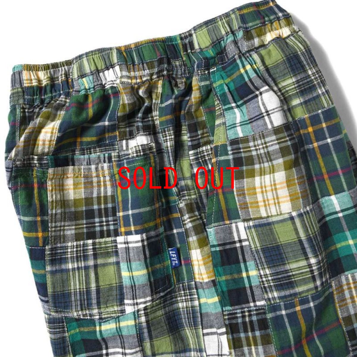 画像6: Patchwork Check Chef Pants マドラス チェック パッチワーク シェフ パンツ Green (6)