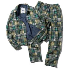 画像9: Patchwork Check Chef Pants マドラス チェック パッチワーク シェフ パンツ Green (9)