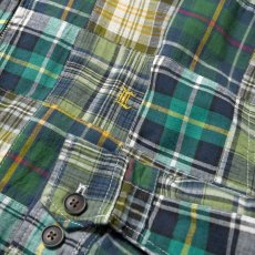 画像6: Patchwork Check Harrington Jacket ハリントン ジャケット マドラス チェック パッチワーク Green (6)