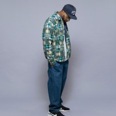 画像11: Patchwork Check Harrington Jacket ハリントン ジャケット マドラス チェック パッチワーク Green (11)