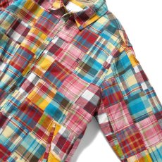 画像9: Patchwork Check Harrington Jacket ハリントン ジャケット マドラス チェック パッチワーク Red (9)