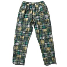 画像2: Patchwork Check Chef Pants マドラス チェック パッチワーク シェフ パンツ Green (2)