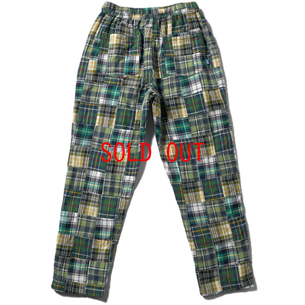 画像3: Patchwork Check Chef Pants マドラス チェック パッチワーク シェフ パンツ Green (3)