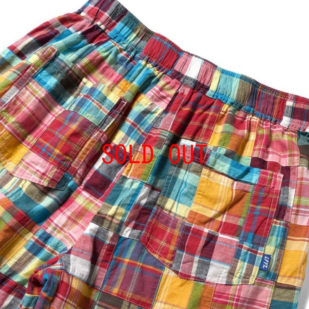 画像3: Patchwork Check Chef Pants マドラス チェック パッチワーク シェフ パンツ Red (3)
