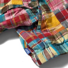 画像6: Patchwork Check Harrington Jacket ハリントン ジャケット マドラス チェック パッチワーク Red (6)