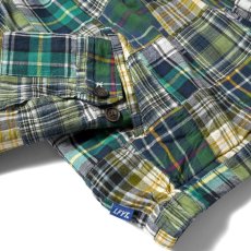 画像8: Patchwork Check Harrington Jacket ハリントン ジャケット マドラス チェック パッチワーク Green (8)