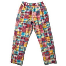 画像1: Patchwork Check Chef Pants マドラス チェック パッチワーク シェフ パンツ Red (1)