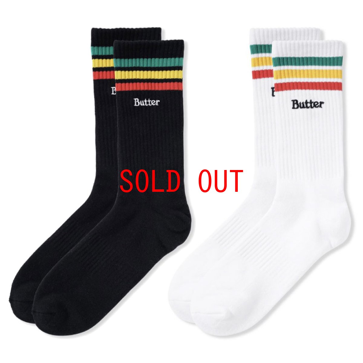 画像1: stripe Socks ストライプ ソックス 靴下 Black White (1)