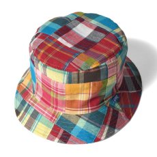 画像17: Reversible Patchwork Bucket Hat リバーシブル パッチワーク バケット ハット (17)