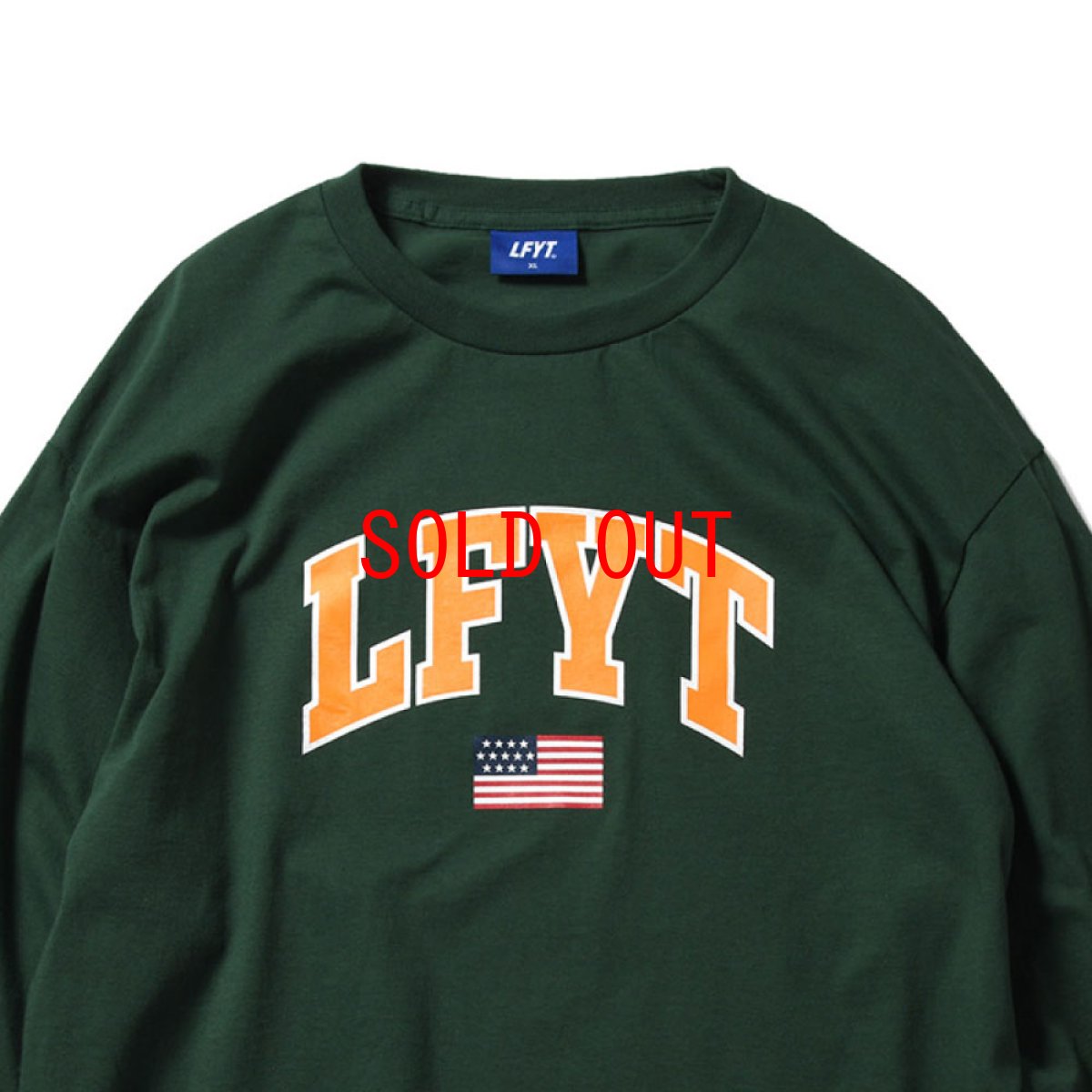 画像3: Old Glory Arch Logo L/S Tee 長袖 Tシャツ Dark Green (3)