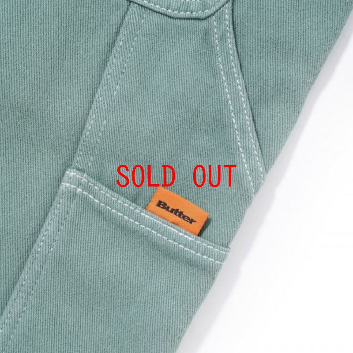 画像7: Overdye Denim Pants embroidery Pants セレクター カラー デニム 刺繍 バギー ペインター パンツ Ivy Green (7)