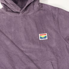 画像4: High Wale Cord Pullover Hoodie ロゴ スウェット プルオーバー フーディー Muave Purple (4)