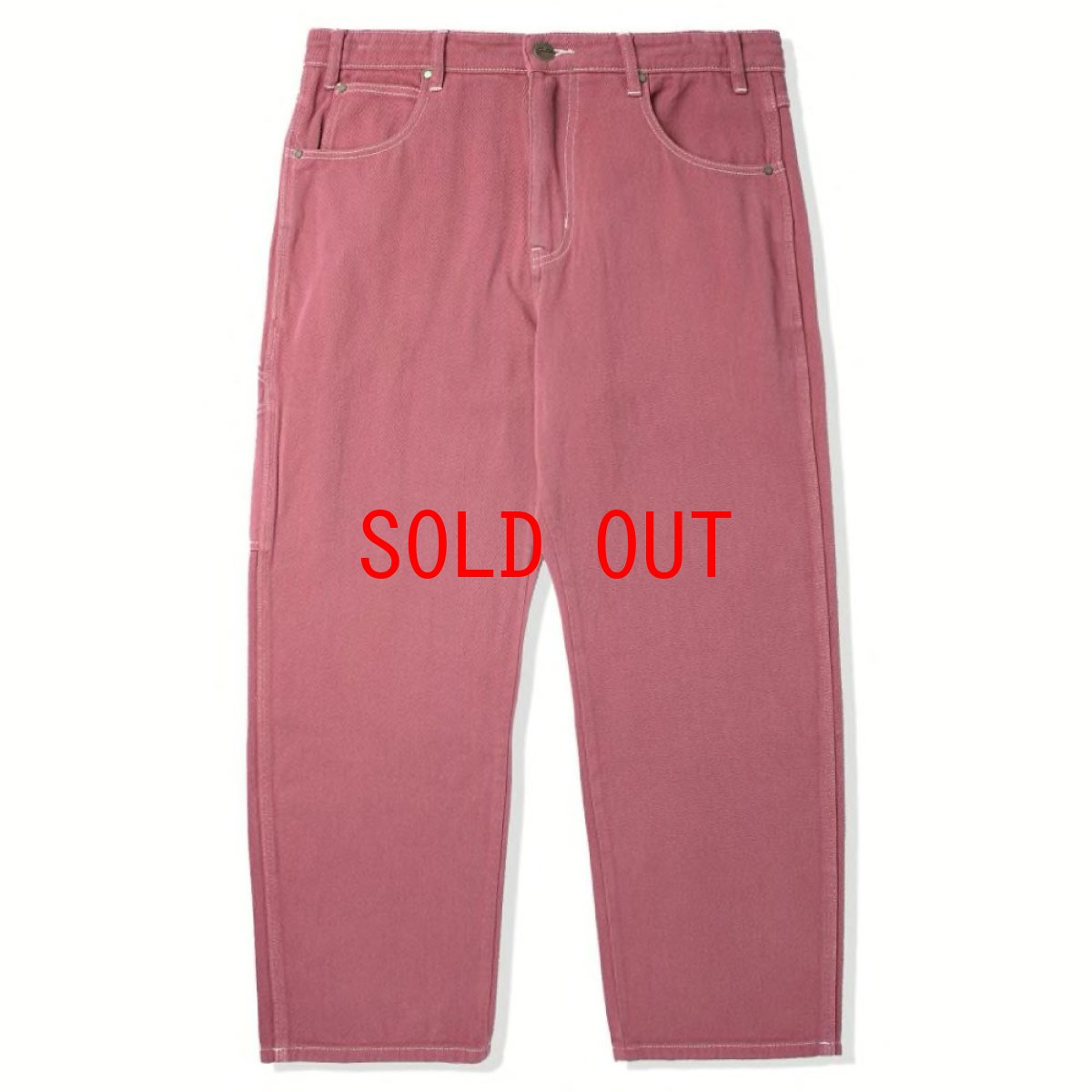 画像2: Overdye Denim Pants embroidery Pants セレクター カラー デニム 刺繍 バギー ペインター パンツ Washed Clay (2)