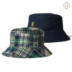 画像3: Reversible Patchwork Bucket Hat リバーシブル パッチワーク バケット ハット (3)